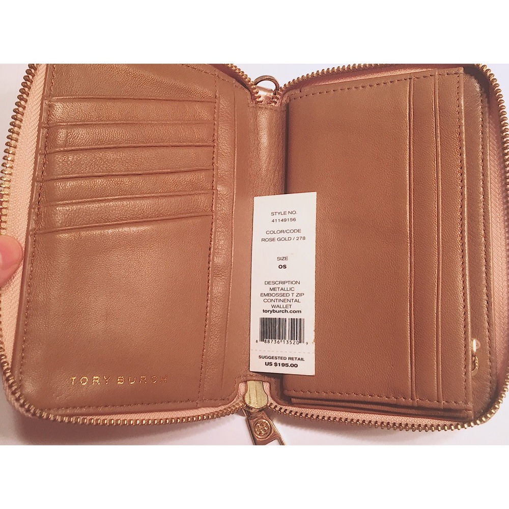 Tory Burch zip around continental wallet